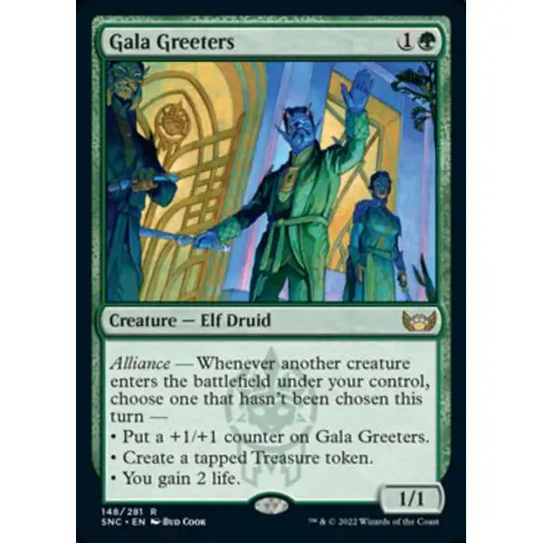 MtG Trading Card Game Streets of New Capenna Rare Gala Greeters #148