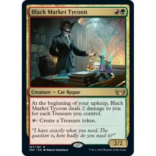 MtG Trading Card Game Streets of New Capenna Rare Black Market Tycoon #167