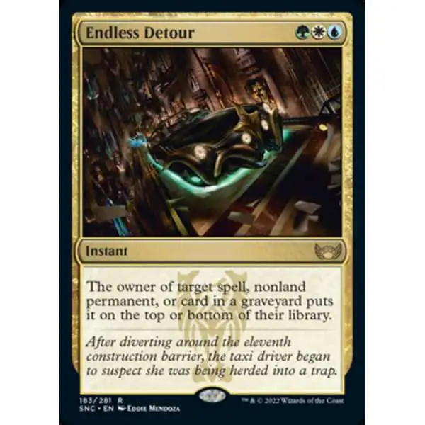 MtG Trading Card Game Streets of New Capenna Rare Foil Endless Detour #183