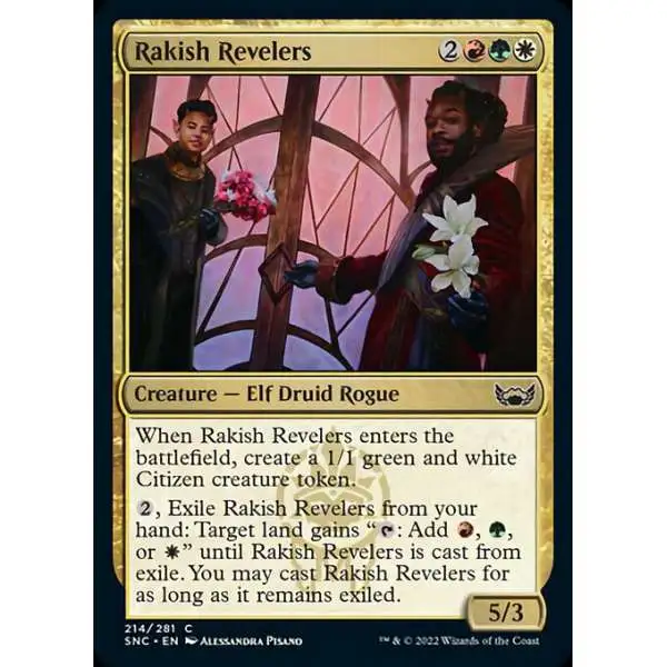 MtG Trading Card Game Streets of New Capenna Common Rakish Revelers #214