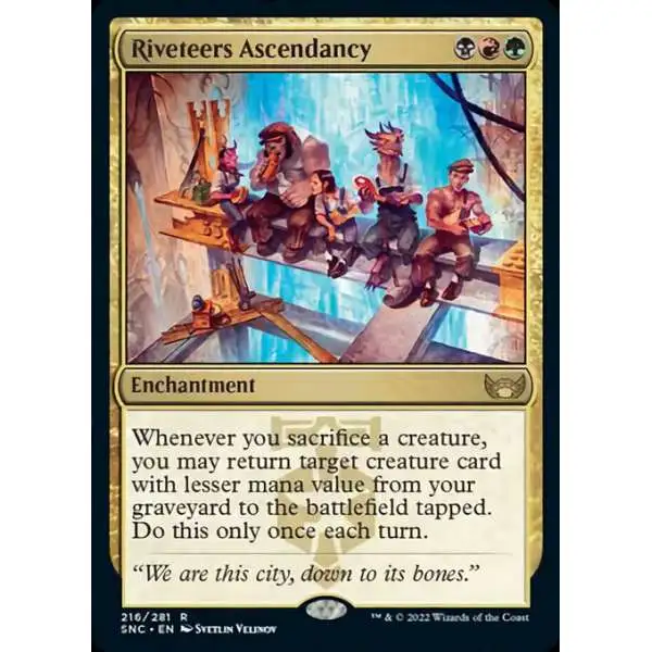 MtG Trading Card Game Streets of New Capenna Rare Riveteers Ascendancy #216