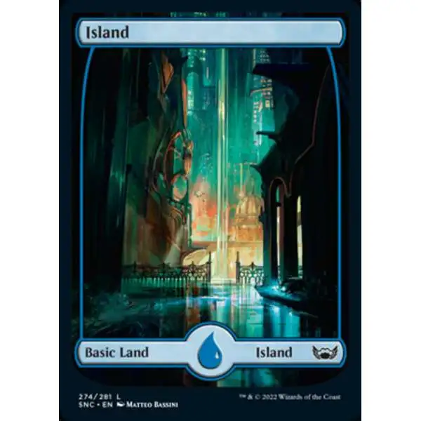 MtG Trading Card Game Streets of New Capenna Common FOIL Island #274