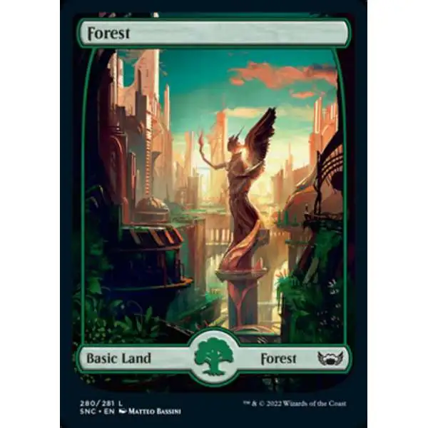 MtG Trading Card Game Streets of New Capenna Common Forest #280 [Full Art]
