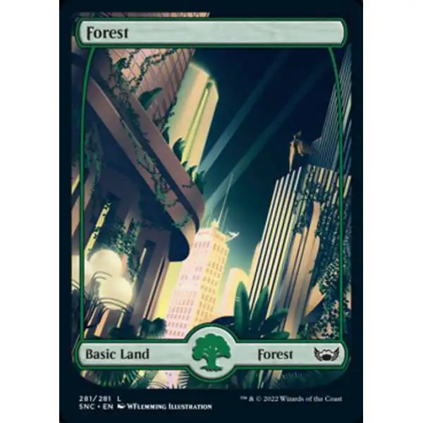MtG Trading Card Game Streets of New Capenna Common Forest #281 [Full Art]