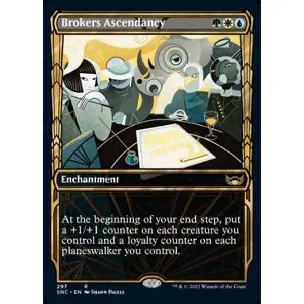 MtG Trading Card Game Streets of New Capenna Rare Brokers Ascendancy #297 [Showcase]