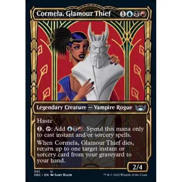 MtG Trading Card Game Streets of New Capenna Uncommon Cormela, Glamour Thief #301 [Showcase]