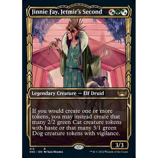 MtG Trading Card Game Streets of New Capenna Rare Jinnie Fay, Jetmir's Second #313 [Showcase]