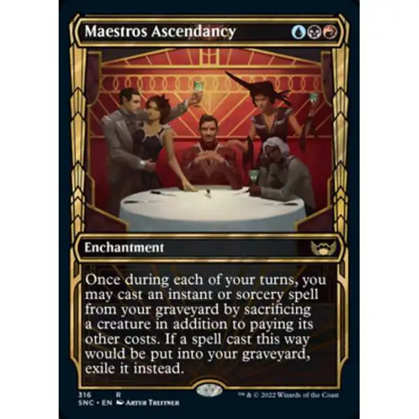 MtG Trading Card Game Streets of New Capenna Rare Maestros Ascendancy #316 [Showcase]