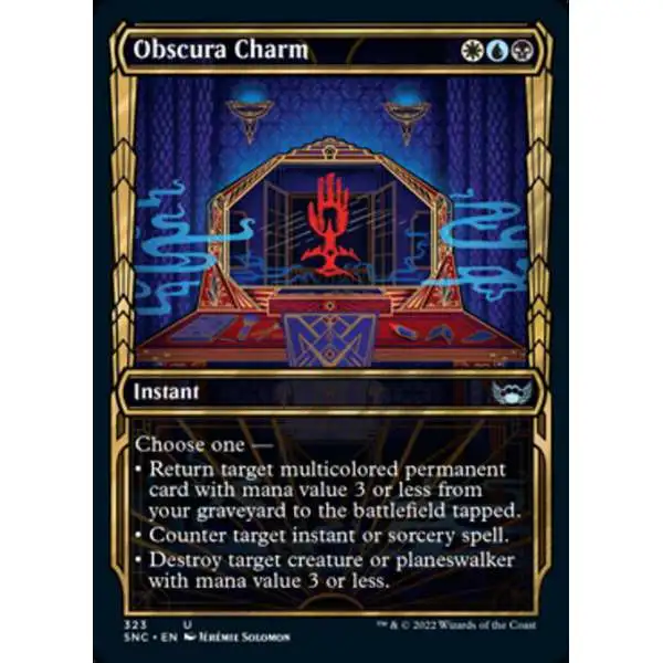 mtg obscura cards Treasure Token (Obscura) (Southeast Asia Artists) [Streets of New Cape If you discarded a nonland card Obscura Charm // Obscura Charm