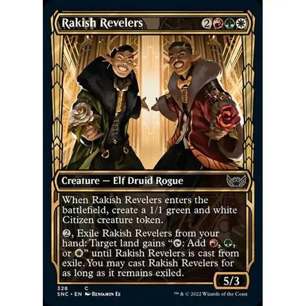 MtG Trading Card Game Streets of New Capenna Common Rakish Revelers #328 [Showcase]