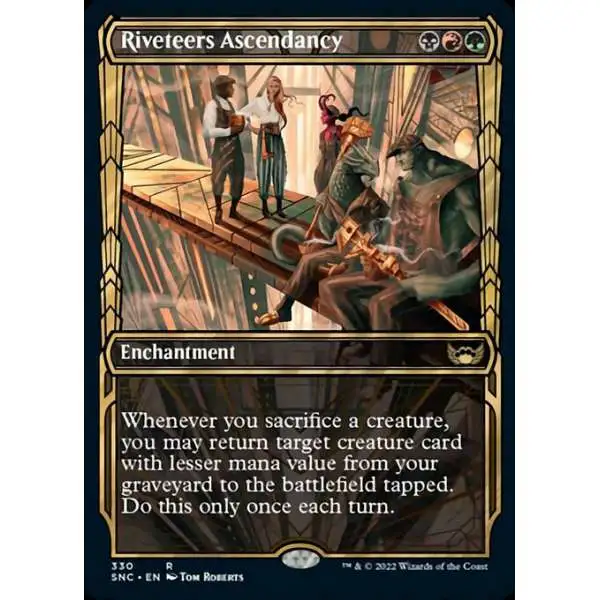 MtG Trading Card Game Streets of New Capenna Rare Riveteers Ascendancy #330 [Showcase FOIL]