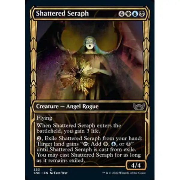 MtG Trading Card Game Streets of New Capenna Common Shattered Seraph #333 [Showcase]