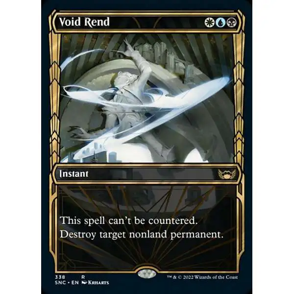 MtG Trading Card Game Streets of New Capenna Rare Void Rend #338 [Showcase]