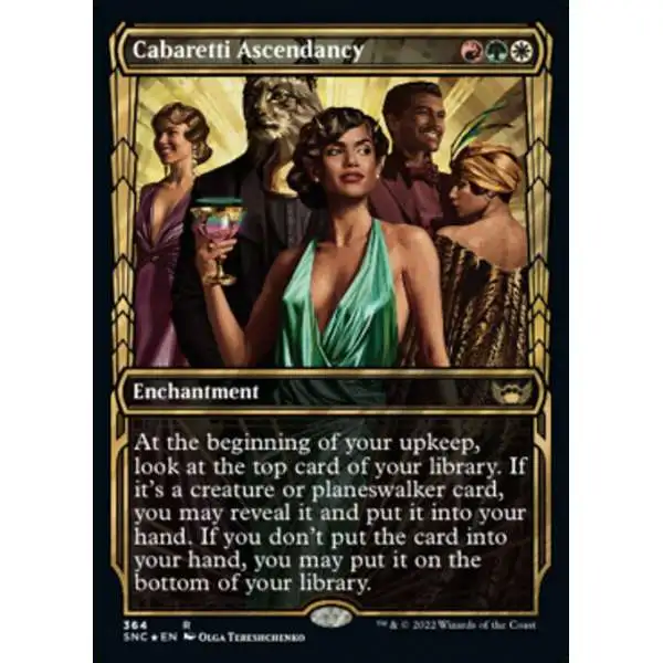 MtG Trading Card Game Streets of New Capenna Rare Cabaretti Ascendancy #364 [Gilded Foil Cards]