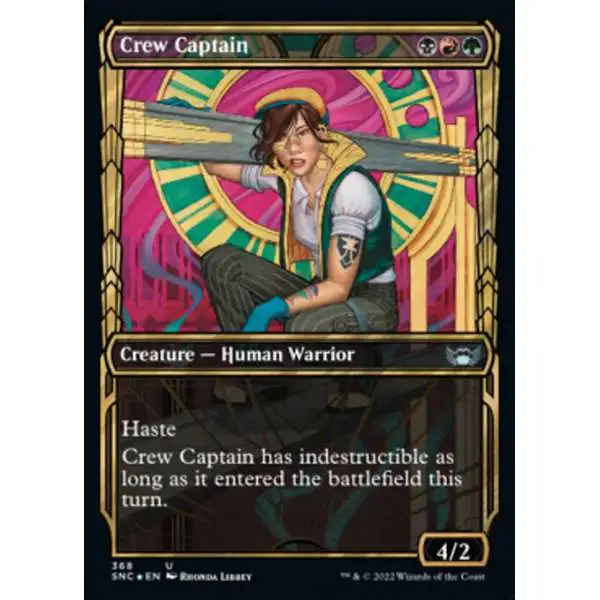 MtG Trading Card Game Streets of New Capenna Uncommon Crew Captain #368 [Gilded Foil Cards]