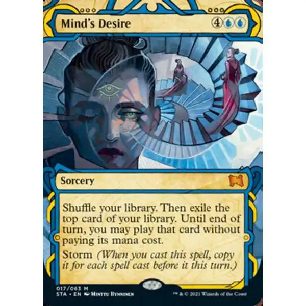 MtG Strixhaven: Mystical Archive Mythic Rare Mind's Desire #17 [Etched FOIL]