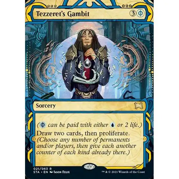 MtG Strixhaven: Mystical Archive Rare FOIL Tezzeret's Gambit #21