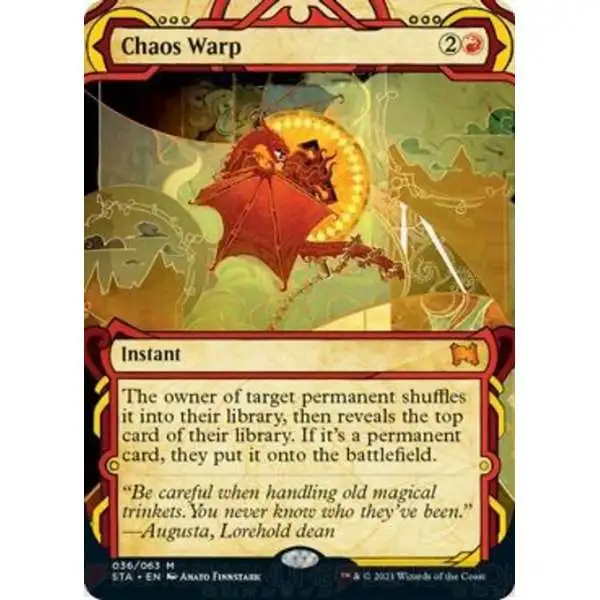 MtG Strixhaven: Mystical Archive Mythic Rare Chaos Warp #36 [Etched FOIL]