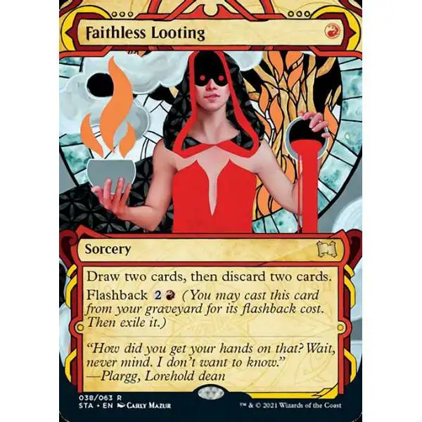 MtG Strixhaven: Mystical Archive Rare Faithless Looting #38 [Etched FOIL]