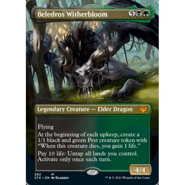 MtG Strixhaven: School of Mages Mythic Rare Beledros Witherbloom #282 [Borderless]