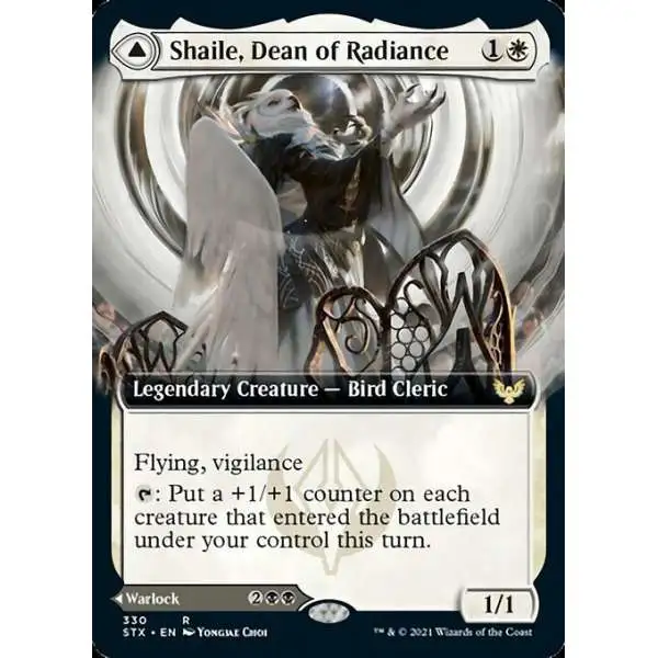 MtG Strixhaven: School of Mages Rare Shaile, Dean of Radiance // Embrose, Dean of Shadow #330 [Extended Art]