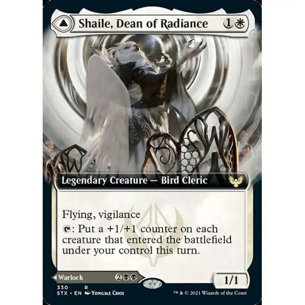 MtG Strixhaven: School of Mages Rare Shaile, Dean of Radiance // Embrose, Dean of Shadow #330 [Extended Art FOIL]
