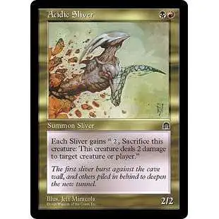 MtG Stronghold Uncommon Acidic Sliver