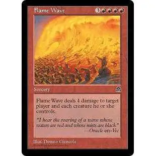 MtG Stronghold Uncommon Flame Wave [Lightly Played]