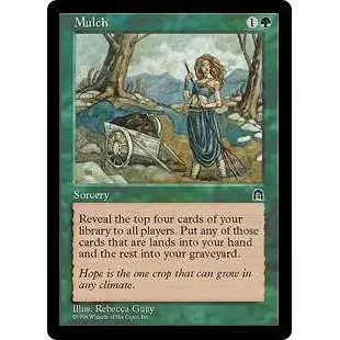 MtG Stronghold Common Mulch [Signed]