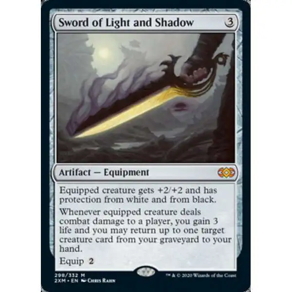 MtG Double Masters Mythic Rare Sword of Light and Shadow #298