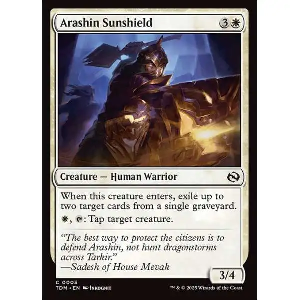 MtG Tarkir: Dragonstorm Common Arashin Sunshield #3