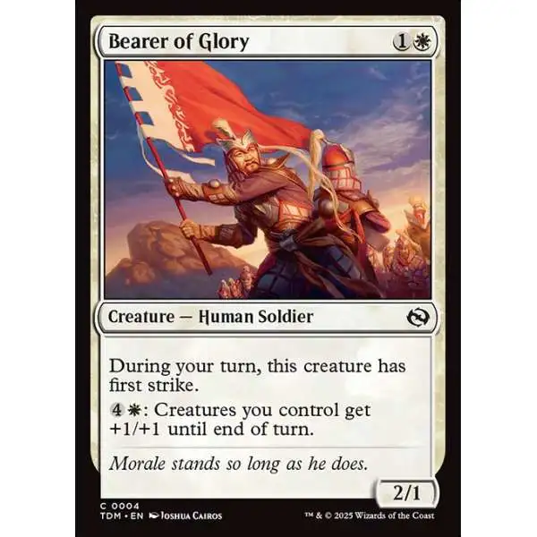 MtG Tarkir: Dragonstorm Common Bearer of Glory #4