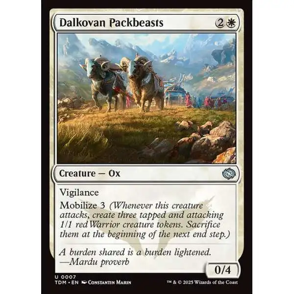 MtG Tarkir: Dragonstorm Uncommon Dalkovan Packbeasts #7