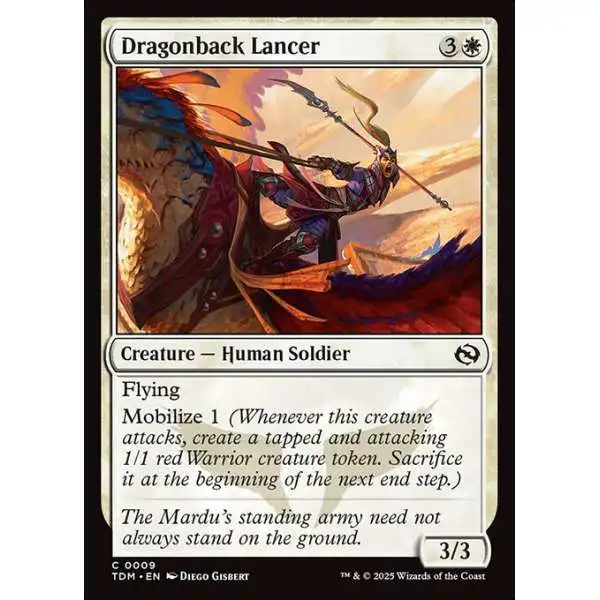 MtG Tarkir: Dragonstorm Common Dragonback Lancer #9