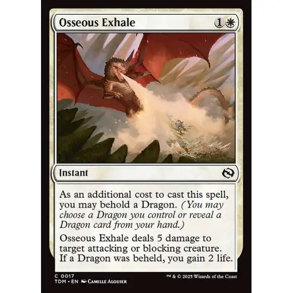 MtG Tarkir: Dragonstorm Common Osseous Exhale #17