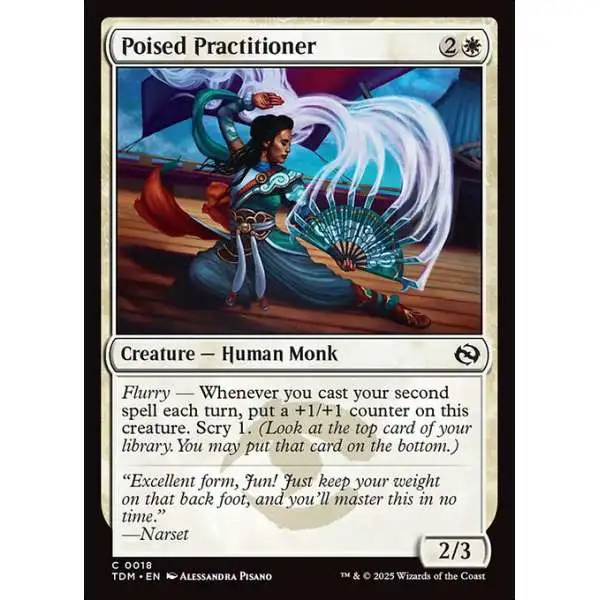 MtG Tarkir: Dragonstorm Common Poised Practitioner #18