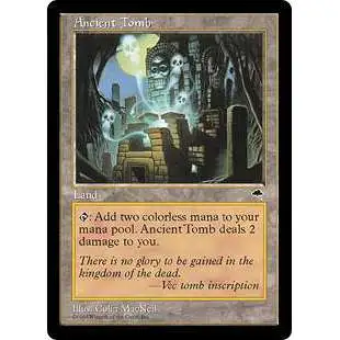 MtG Tempest Uncommon Ancient Tomb [Moderately Played]
