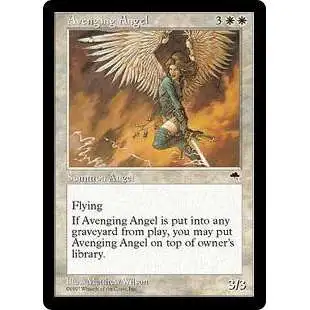 MtG Tempest Rare Avenging Angel #7 [Heavily Played]