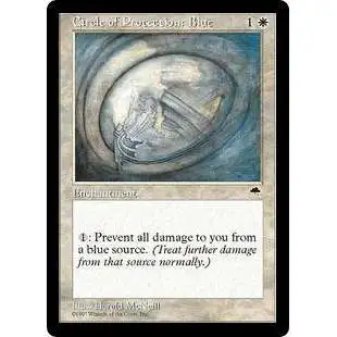 MtG Tempest Common Circle of Protection: Blue #9 [Lightly Played]