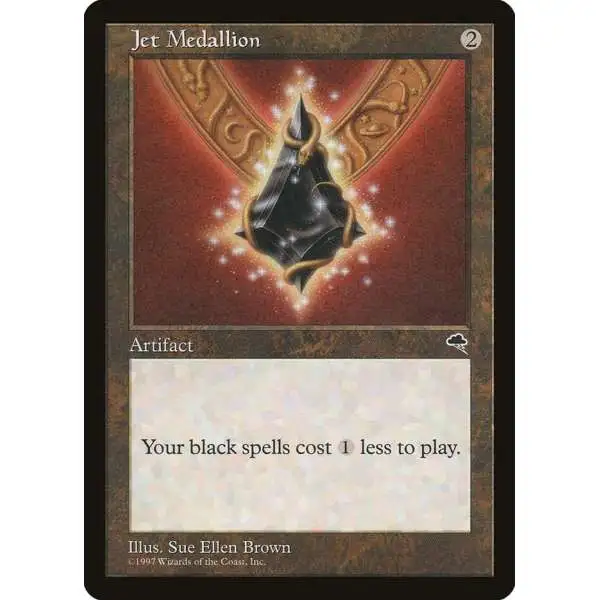 MtG Tempest Rare Jet Medallion [Lightly Played ]