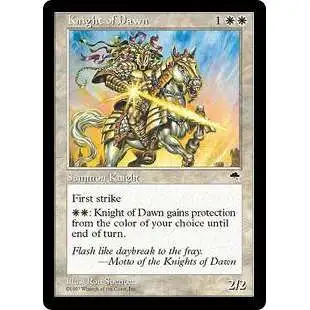 MtG Tempest Uncommon Knight of Dawn #26 [Lightly Played]