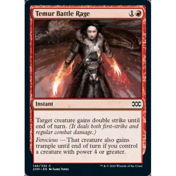 MtG Double Masters Common Foil Temur Battle Rage #146