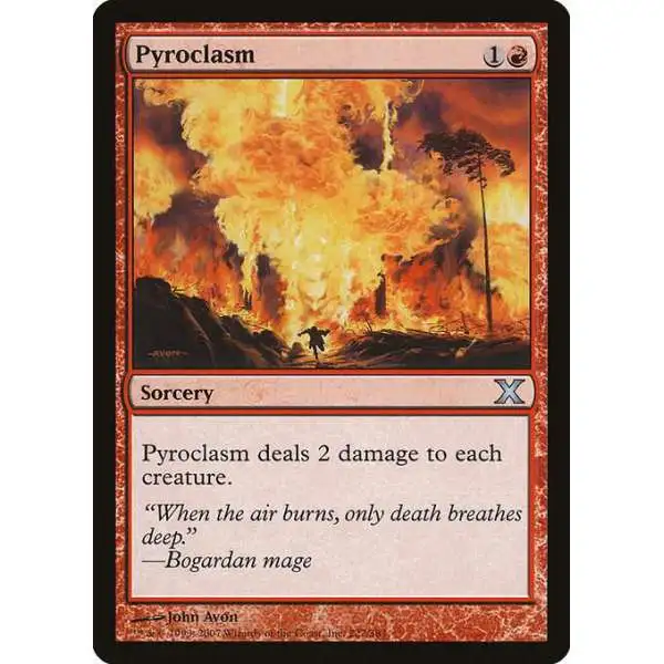 MtG 10th Edition Uncommon FOIL Pyroclasm #222