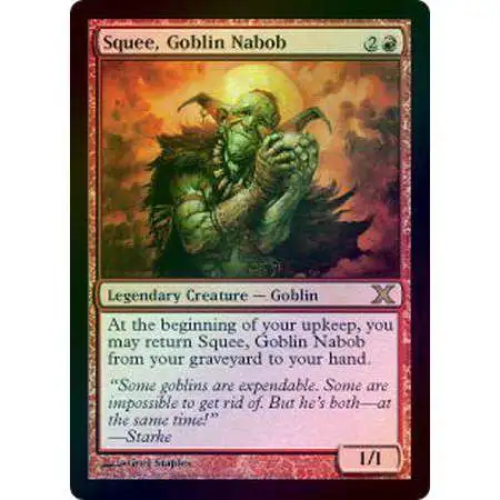 MtG 10th Edition Rare Foil Squee, Goblin Nabob #239