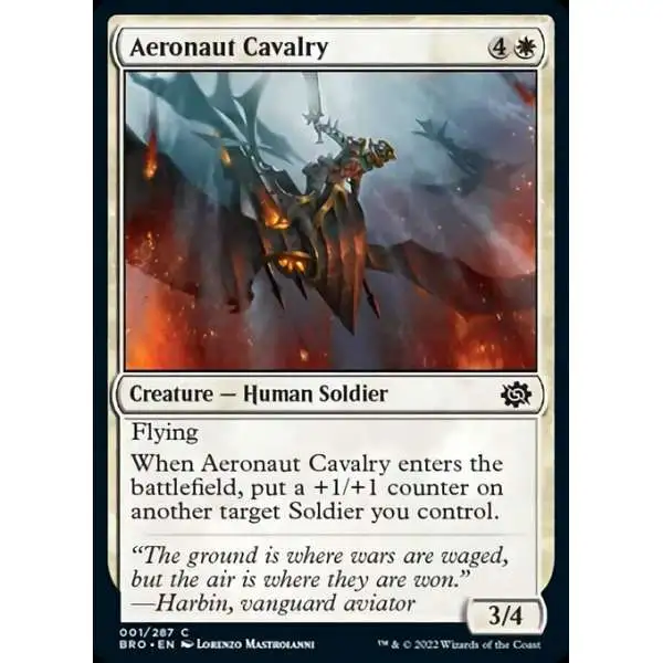 MtG The Brothers' War Common Aeronaut Cavalry #1