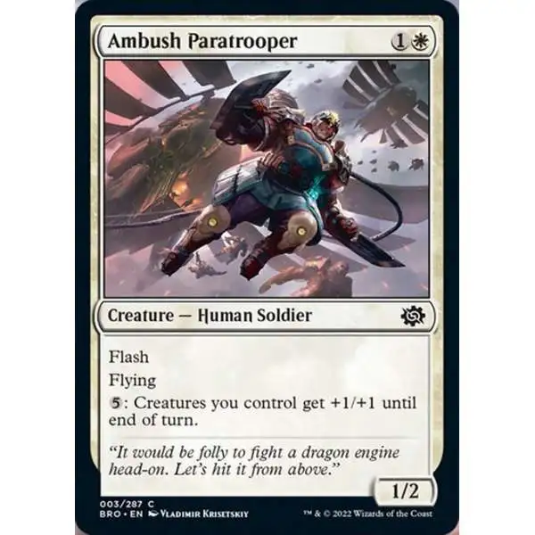 MtG The Brothers' War Common Ambush Paratrooper #3