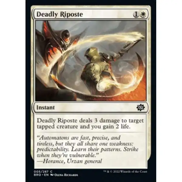 MtG The Brothers' War Common Deadly Riposte #5