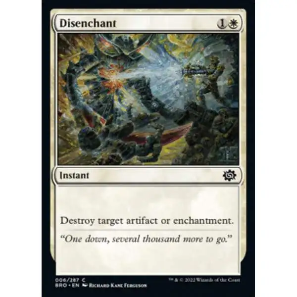 MtG The Brothers' War Common Foil Disenchant #6