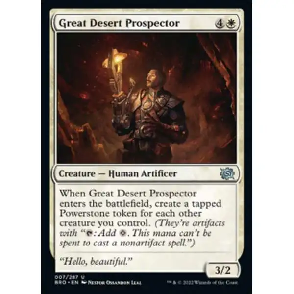 MtG The Brothers' War Uncommon Great Desert Prospector #7