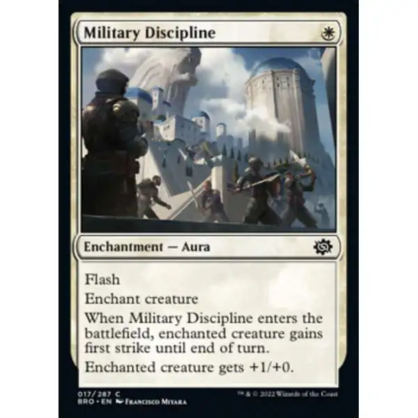 MtG The Brothers' War Common Military Discipline #17